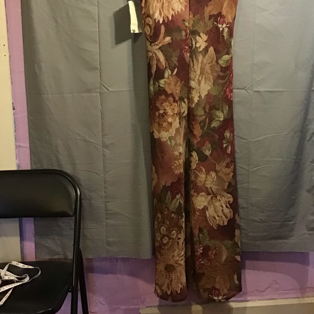 SHERI MARTIN dress sz 8 petite brown NWT Floral - Picture 5 of 6